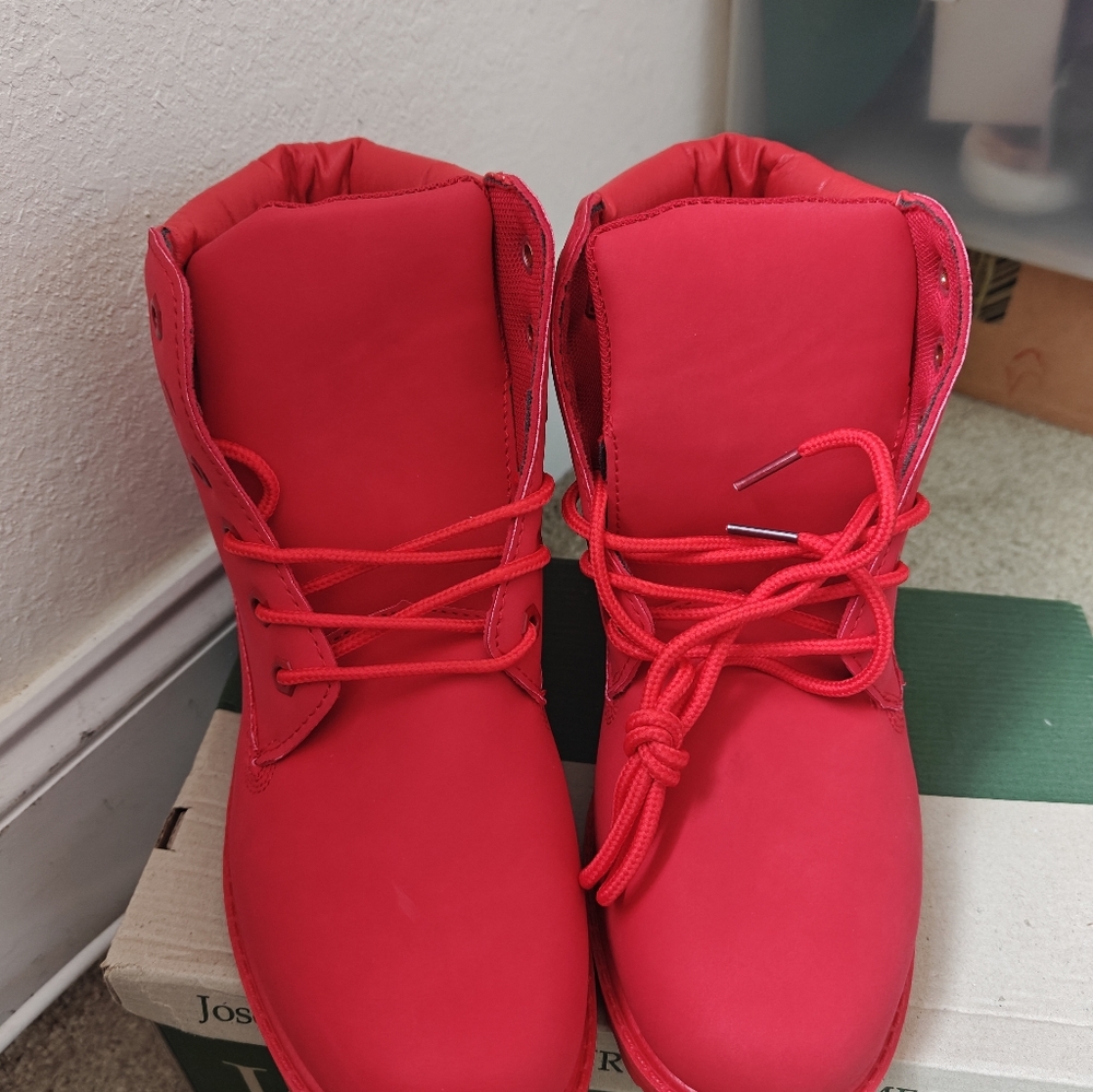 Women Combat Boot Lug Sole Winter Boots Ankle Booties Work Boot